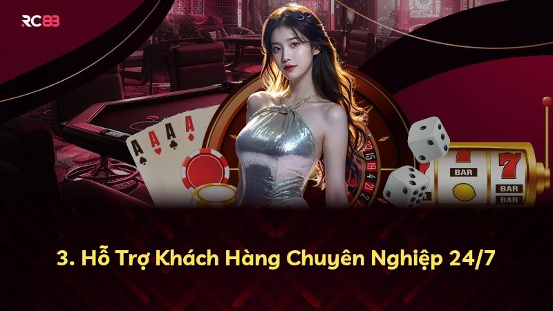 3. Hỗ Trợ Khách Hàng Chuyên Nghiệp 24/7