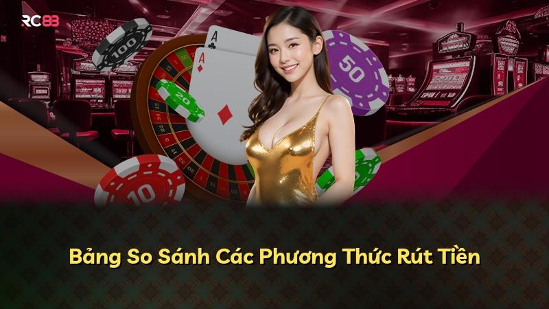 Bảng So Sánh Các Phương Thức Rút Tiền